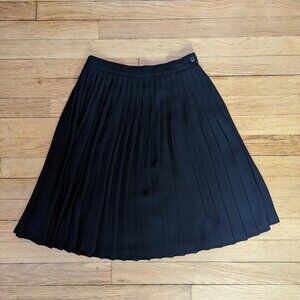 Vintage Liz Claiborne Pleated Black Skirt, Size 4